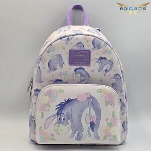 Loungefly Disney Winnie The Pooh Eeyore Floral Mini Backpack New